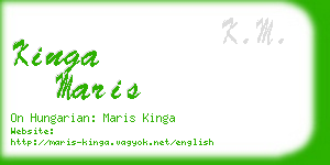 kinga maris business card